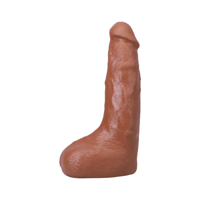 Doc Johnson Realistic Cock Squirting 95 Dildo w Removable Vac U Lock Suction Cup Caramel Dildos
