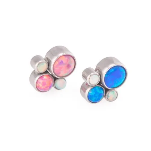 Vibrators Tilum 14g12g Internally Threaded Bubble Cluster Top Choose 4mm Opal Price Per 1 Tilum