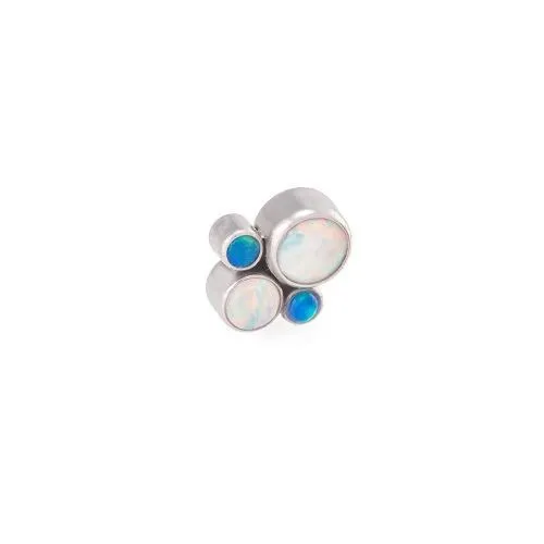 Vibrators Tilum 14g12g Internally Threaded Bubble Cluster Top Choose 4mm Opal Price Per 1 Tilum