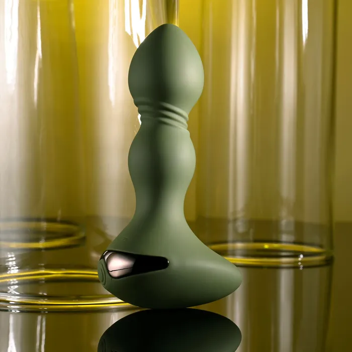Anal ShhhWndsr Evolved LIEUTENANT 122 cm USBR Vibrating Butt Plug Green