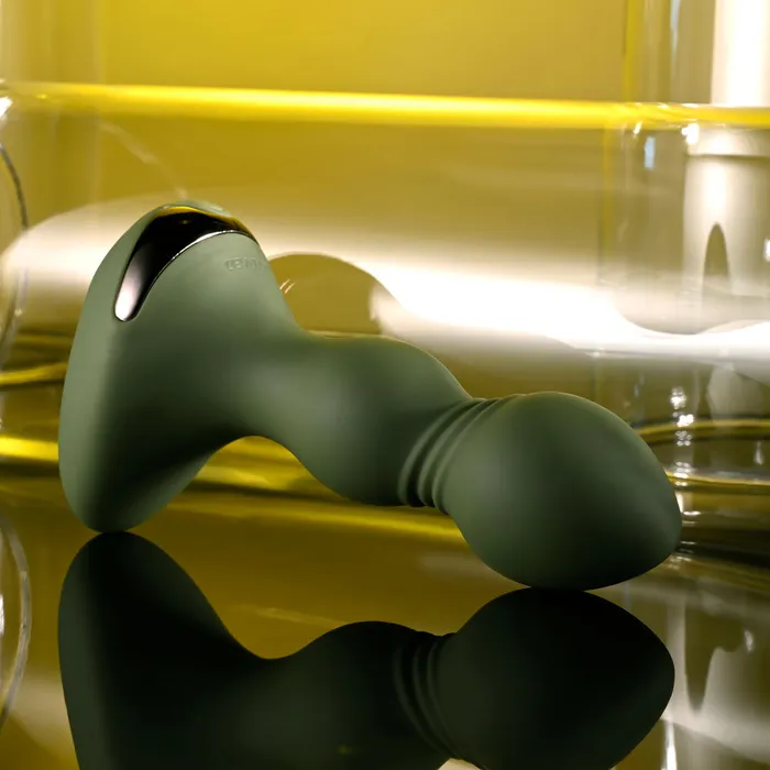 Anal ShhhWndsr Evolved LIEUTENANT 122 cm USBR Vibrating Butt Plug Green