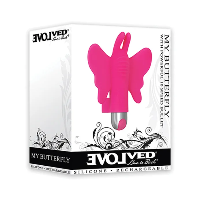Evolved My Butterfly wPowerful 10 Speed Bullet Pink Fairvillacom Vibrators