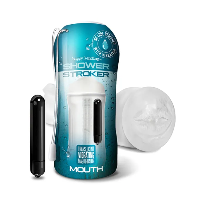 Fairvillacom Male Sex Toys Happy Ending Vibrating Selflubricating Shower Stroker Mouth