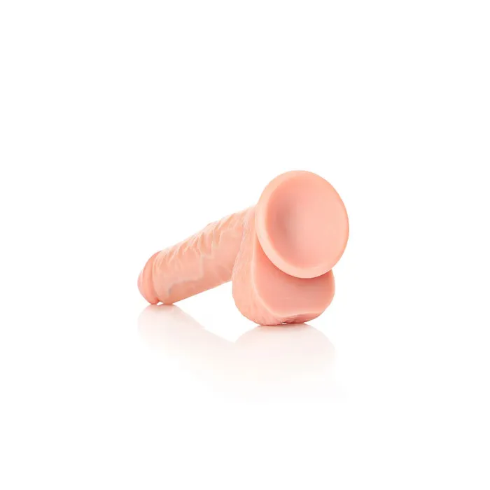 Female Sex Toys ShhhWndsr REALROCK Straight Realistic Dildo Dong with Balls 18cm Flesh Female Sex Toys ShhhWndsr REALROCK Straight Realistic Dildo Dong with Balls 18cm Flesh