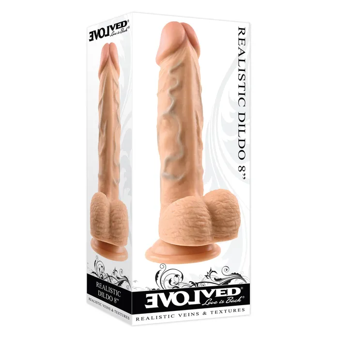 Evolved 8 Inch Realistic Dildo Flesh Pink Evolved Sex Toys Dildos