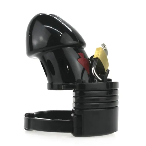 LoveLife SexToys Male Sex Toys Adjustable Male Cock Cuff Chastity Device Black
