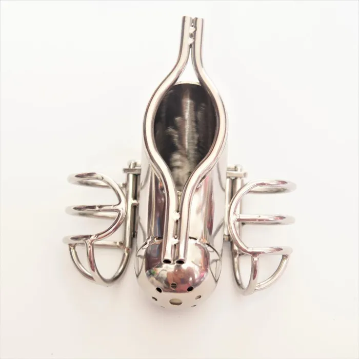 Male Sex Toys Kinkstasy Ultra Secure Stainless Classic Steel Male Chastity Belt