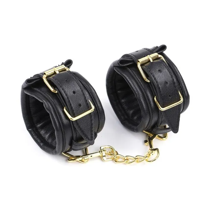 Premium Vintage Restraints Hand Cuffs Ankle Cuffs Collar Set Kinkstasy Couples