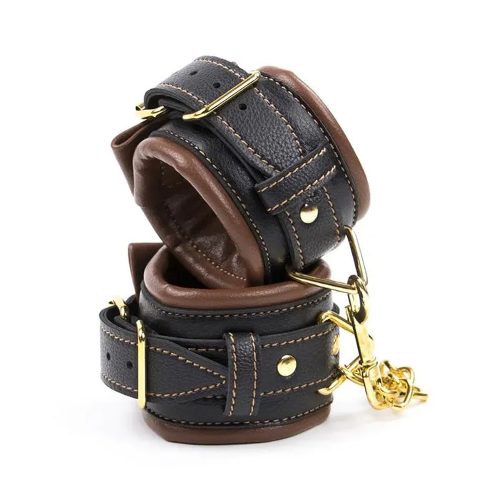 Premium Vintage Restraints Hand Cuffs Ankle Cuffs Collar Set Kinkstasy Couples