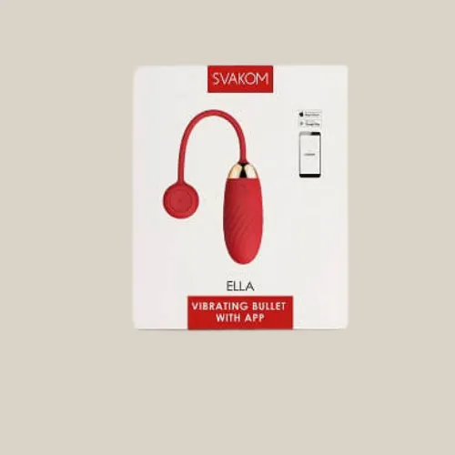 Svakom Couples Svakom Ella APP Controlled Silicone Vibrating Egg red
